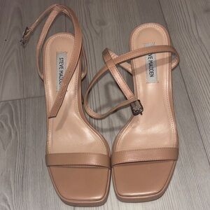 Steve Madden Nude Strappy Heels